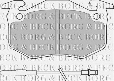 BORG & BECK bbp1097 -  Комплект тормозных колодок, дисковый тормоз